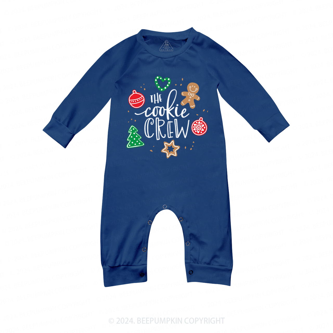 Cookie Lover Family Matching Blue Pajamas Beepumpkin