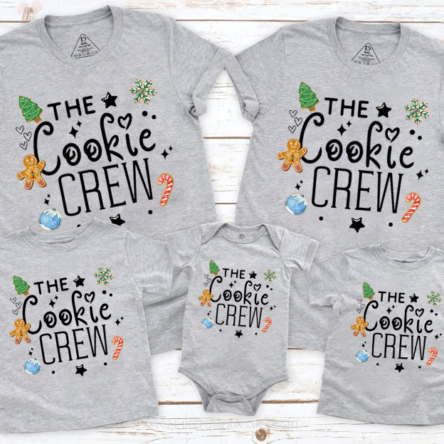 Cookie Baking Crew Family Matching T-Shirts Beepumpkin