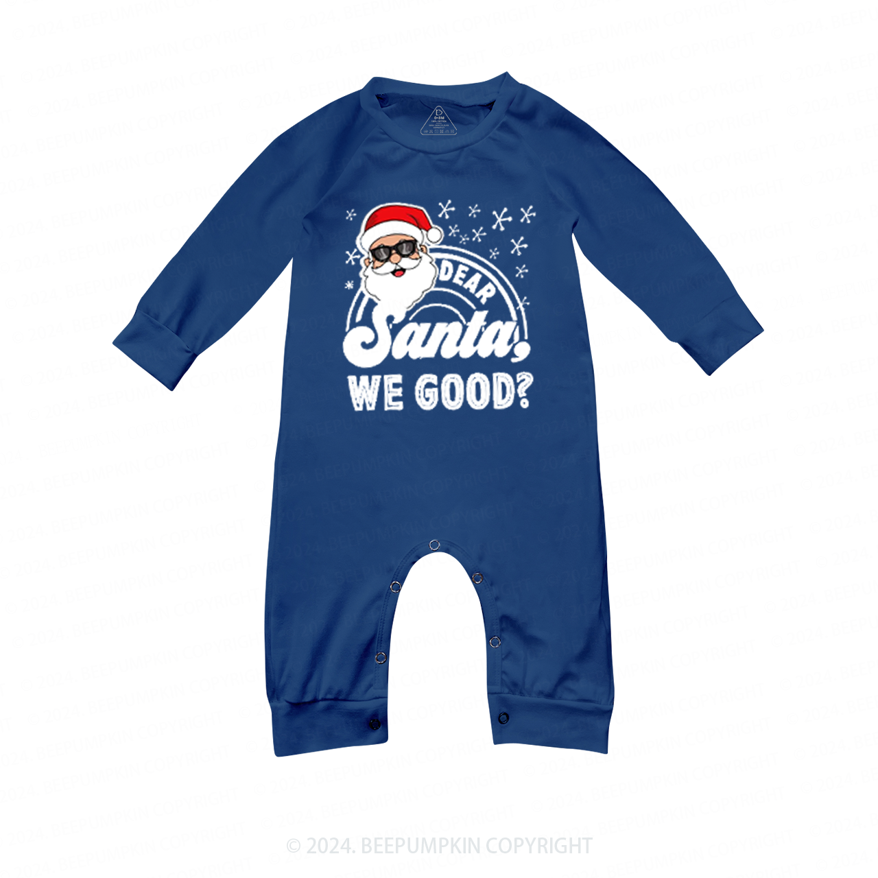 Personalized Dear Santa Family Group Family Matching Blue Pajamas Beepumpkin