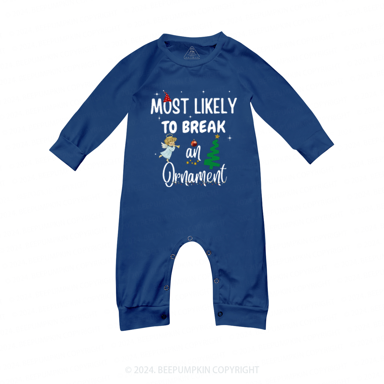 Christmas Elements Most Likely To Family Matching Blue Pajamas Beepumpkin