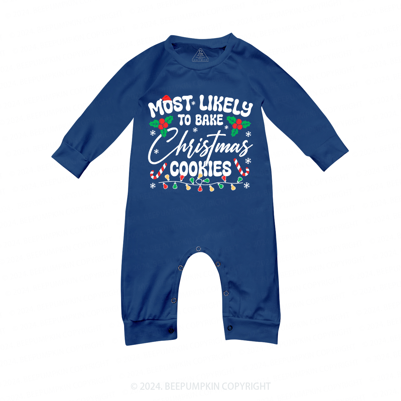 Personalized 6 Most Likely Christmas Family Matching Blue Pajamas Beepumpkin