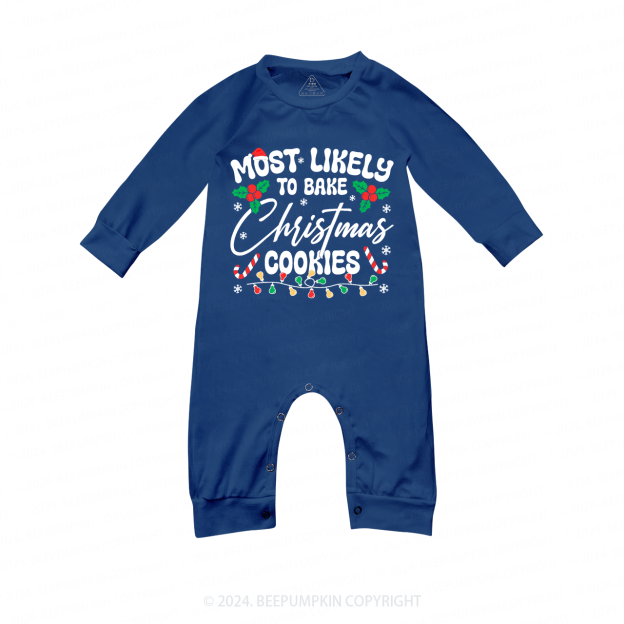 Personalized 6 Most Likely Christmas Family Matching Blue Pajamas Beepumpkin