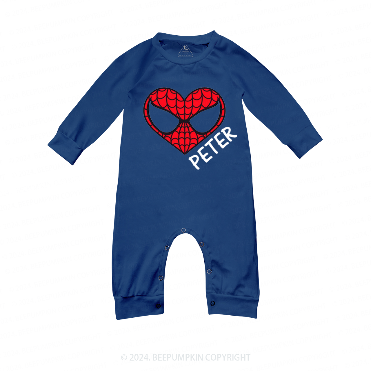 Super Hero Family Matching Blue Pajamas Beepumpkin