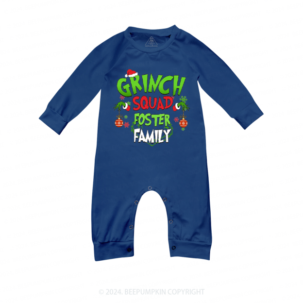 Personalized Candle Lantern Christmas Crew Matching Blue Pajamas Beepumpkin