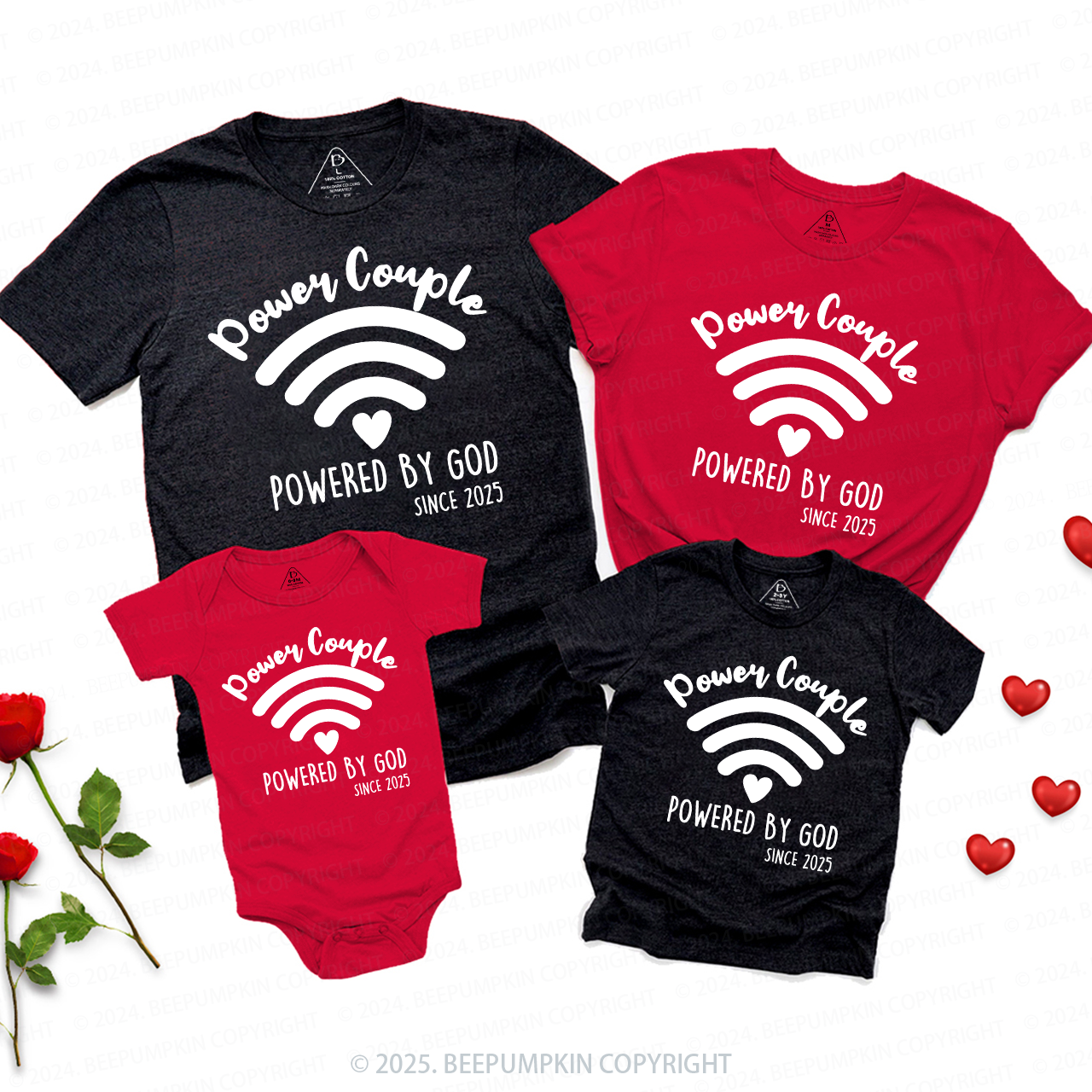 Power Couple Family Matching Shirts