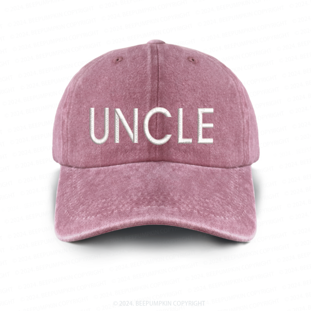 Vintage Washed UNCLE Embroidered Baseball Cap