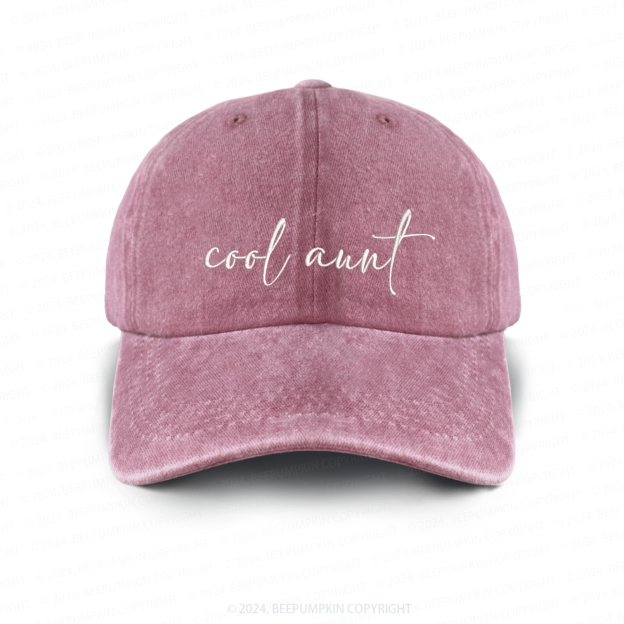 Cool Aunt Embroidered Baseball Cap