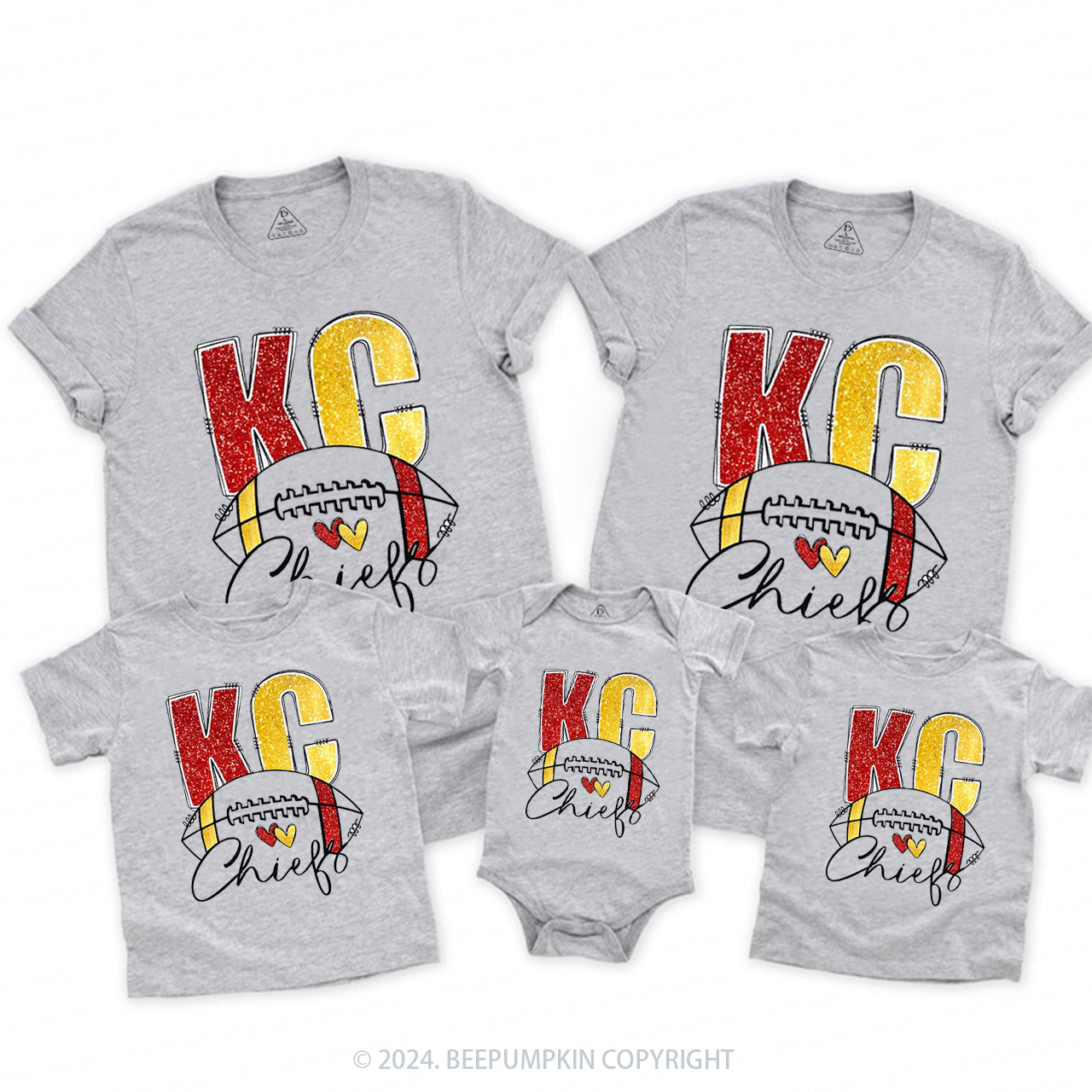 KC Kingdom Football Family Matching Tees Beepumpkin