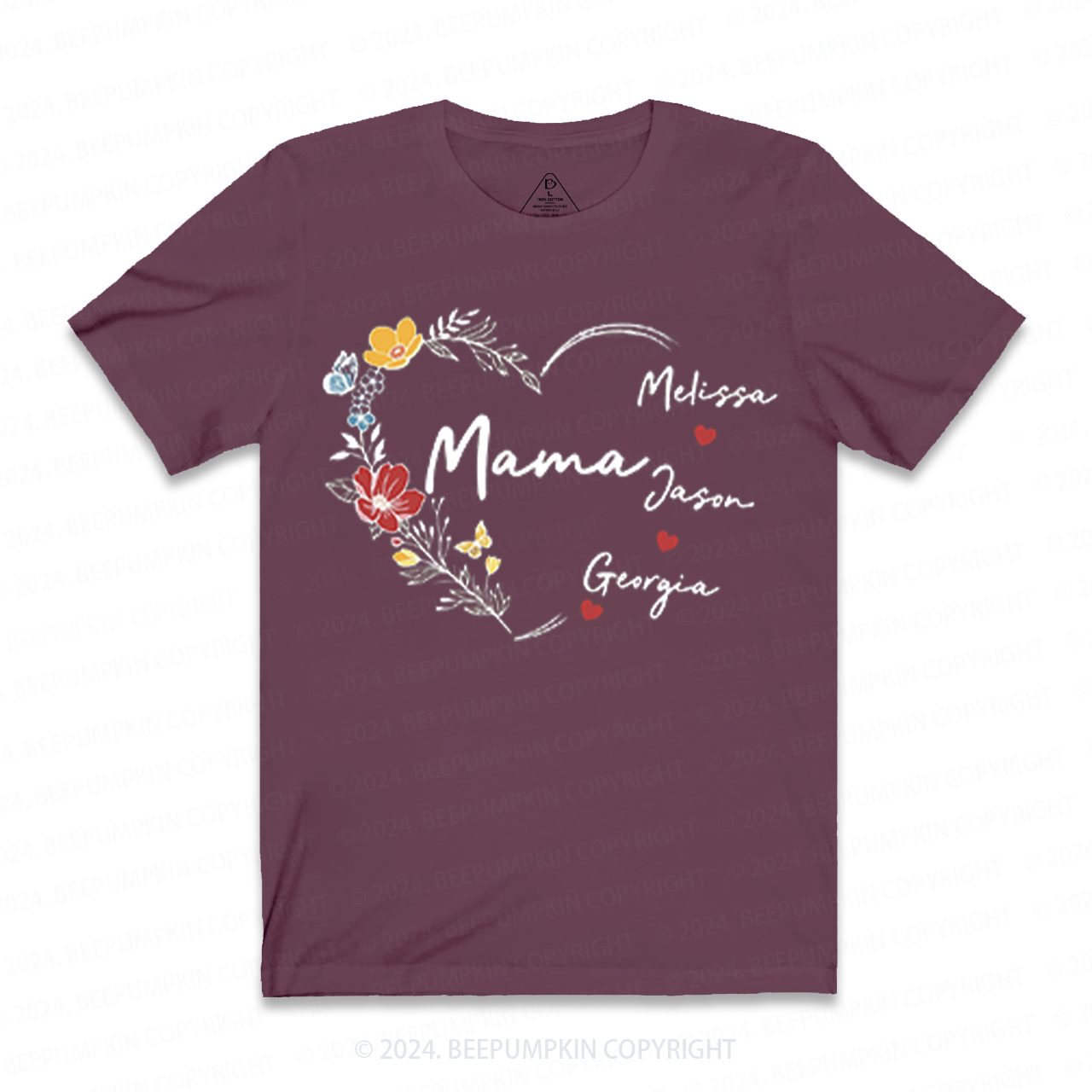 Personalized Nana With Grandkids Name T-Shirts
