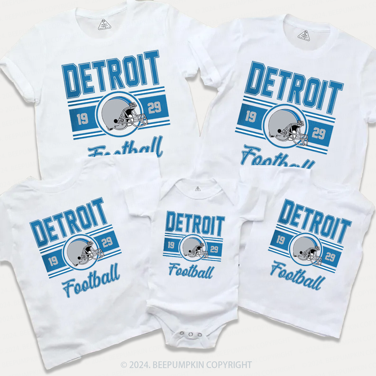 Classic Vintage Football Family Matching Tees Beepumpkin