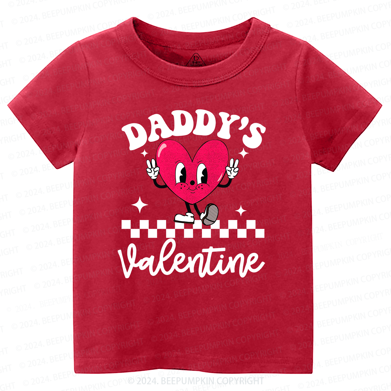 Mama's Valentine Happy Heart Kids Shirt
