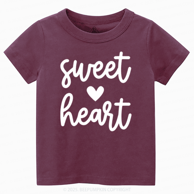 Sweatheart Valentines Day Toddler&Kids Tees Beepumpkin