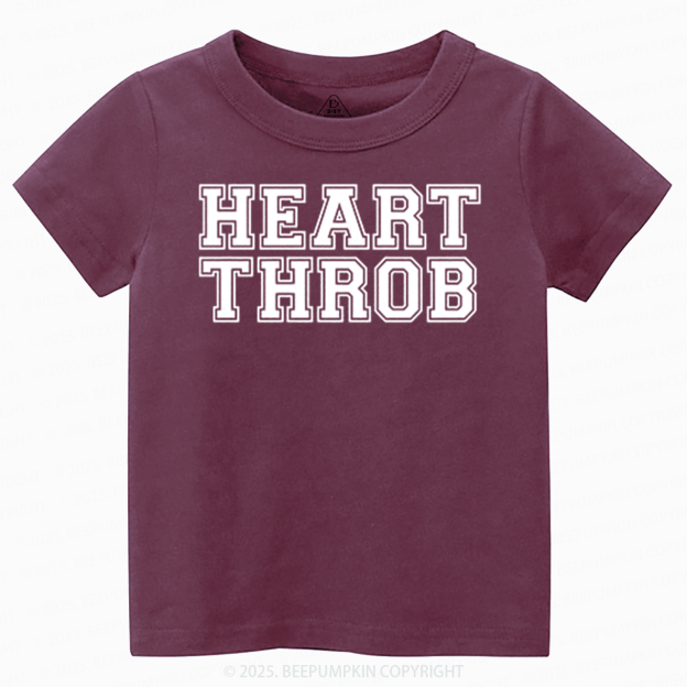Heart Throb Valentine's Day Toddler&Kid's Tees Beepumpkin 2