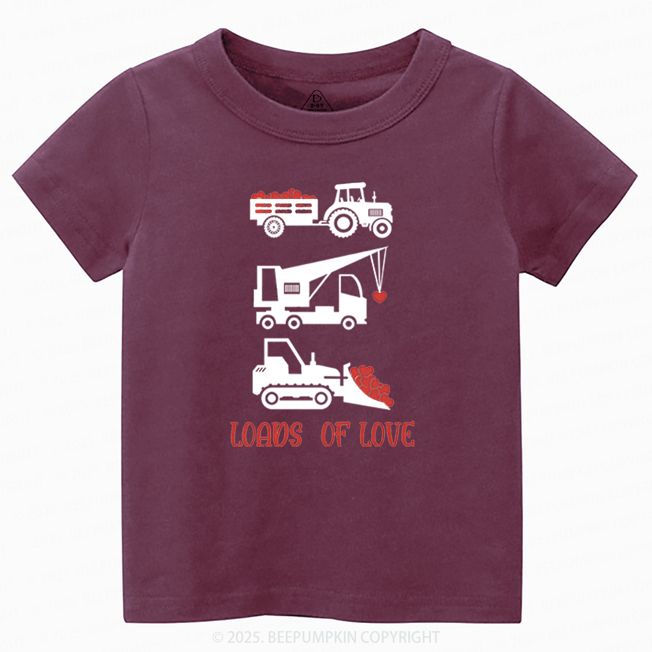 Loads of Love Valentine's Day Toddler&Kid's Tees Beepumpkin 2