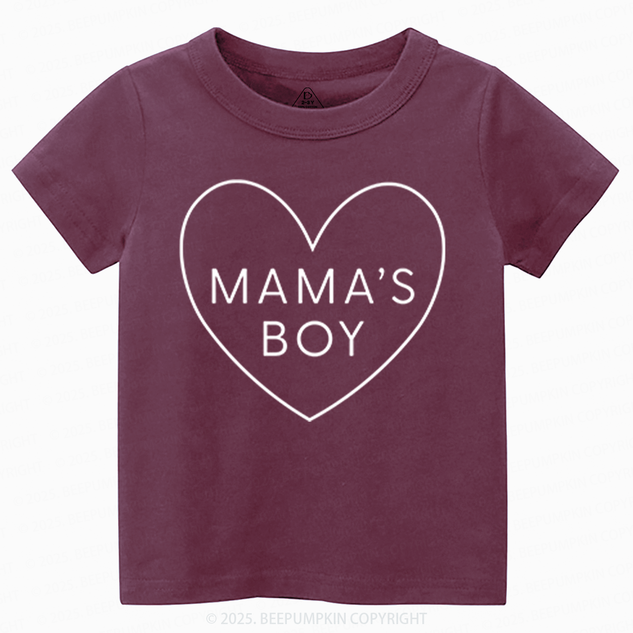 Mama's Boy Valentine's Day Toddler&Kid's Tees Beepumpkin