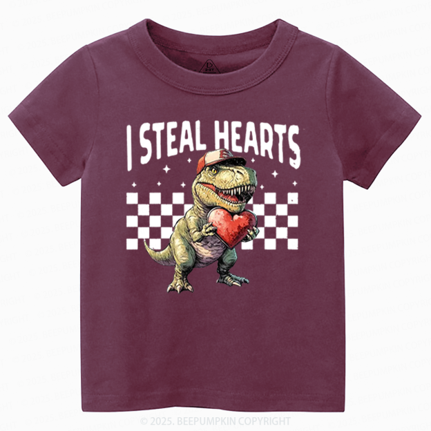 I Steal Hearts Valentine's Day Toddler&Kid's Tees Beepumpkin