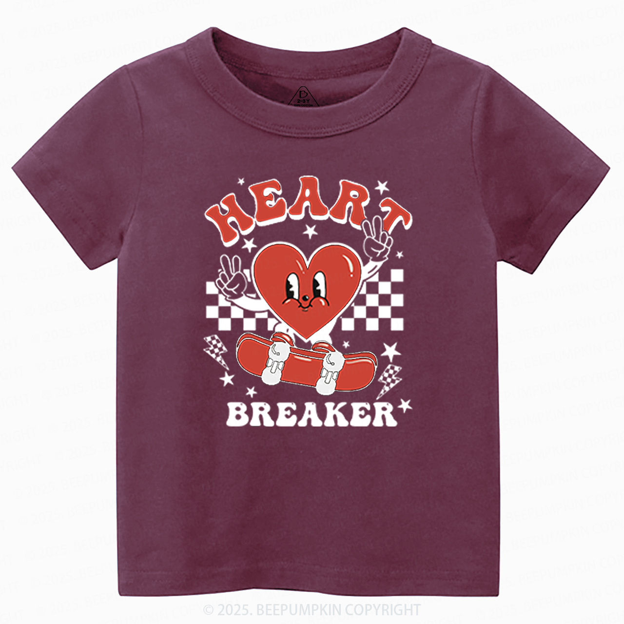 Heart Breaker Valentine's Day Toddler&Kid's Tees Beepumpkin 2