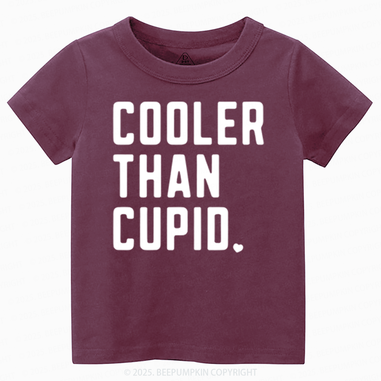 Cooler Than Cupid Valentine's Day Toddler&Kid's Tees Beepumpkin