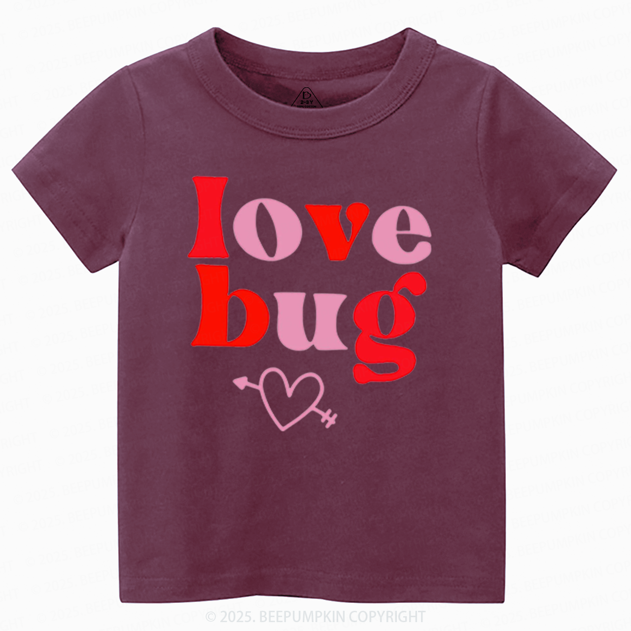 Love Bug Valentine's Day Toddler&Kid's Tees Beepumpkin 2