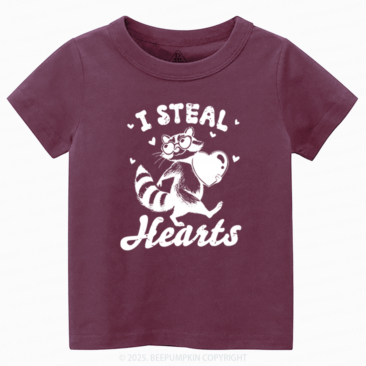 I Steal Hearts Valentine's Day Toddler&Kid's Tees Beepumpkin