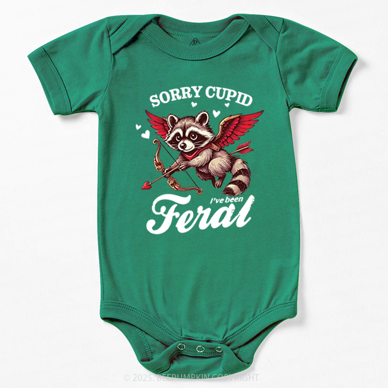 Sorry Cupid I've Been Feral Valentine's Day Bodysuit Beepumpkin