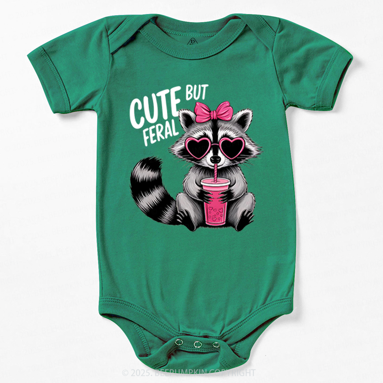 Cute But Feral Valentine's Day Bodysuit Beepumpkin