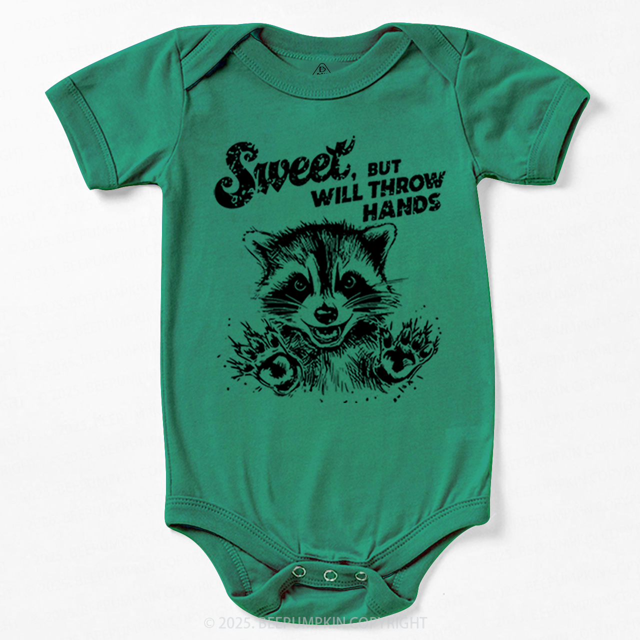 Sweet But Will Throw Hand Bodysuit Beepumpkin