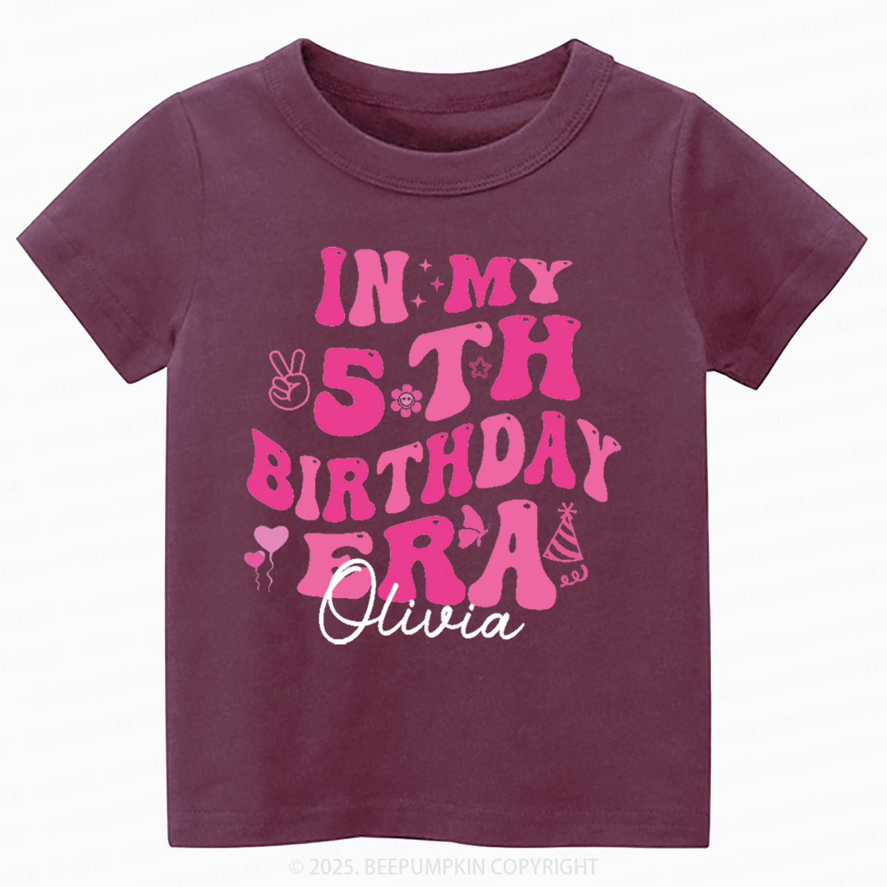 Personalized In My Birthday Era Toddler&Kid's Tees Beepumpkin