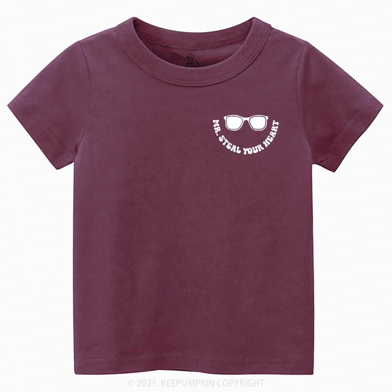 Mr Steal Your Heart Valentine's Day Toddler&Kid's Tees Beepumpkin