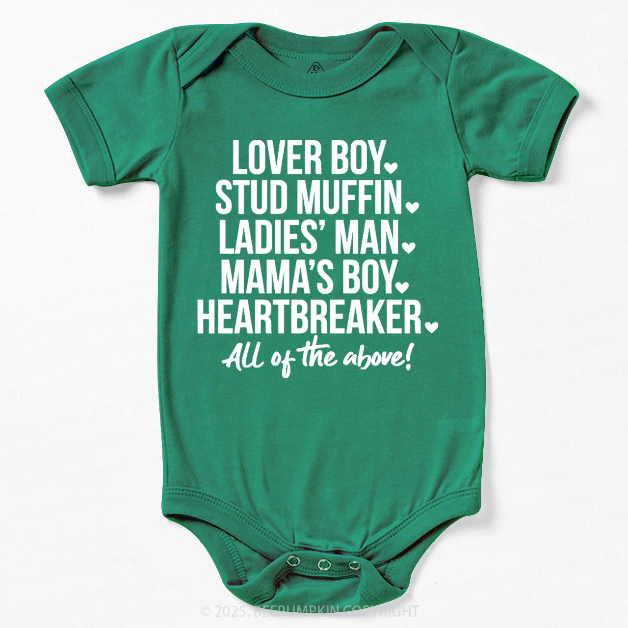 Boys Valentine's Day Bodysuit Beepumpkin