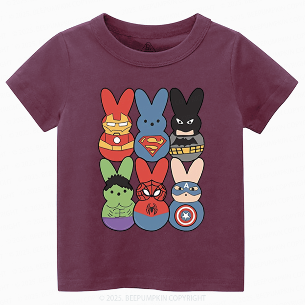 Heroes Easter Day Toddler&Kid's Tees Beepumpkin