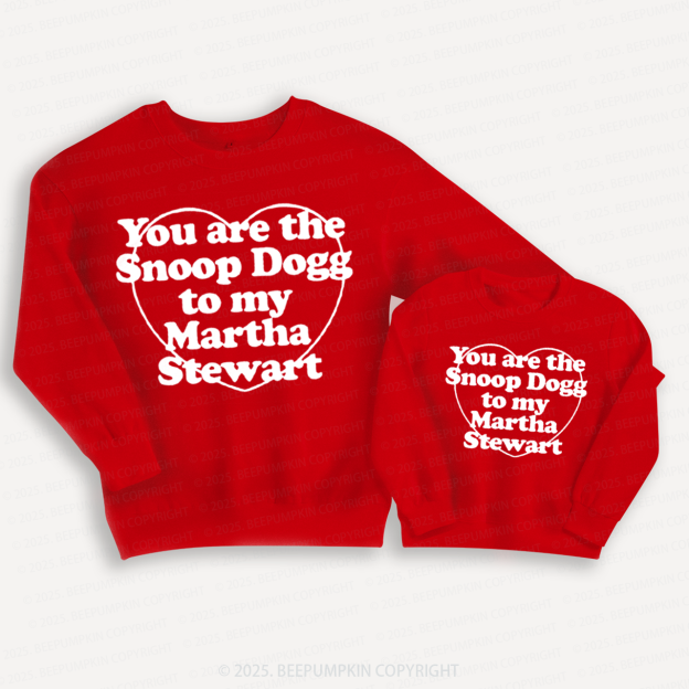 You Are The Cute Dogg To My Valentine's Day Family Matching Sweatshirts