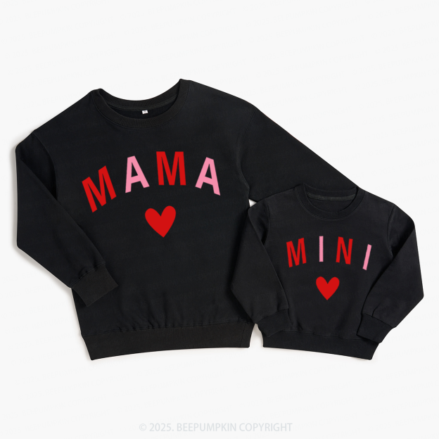 Mommy and Me Valentine's Day Family Matching Sweatshirts