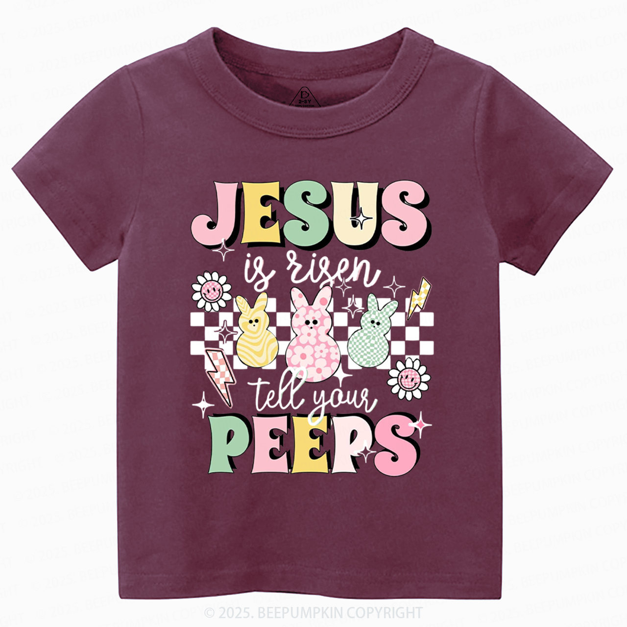 Jesus Is Risen Tell Your Peeps Toddler&Kid's Tees Beepumpkin