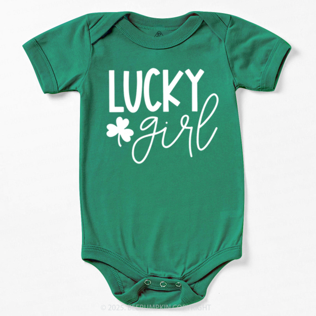 Personalized Lucky Boy And Girl St.Patricks Day Bodysuit Beepumpkin