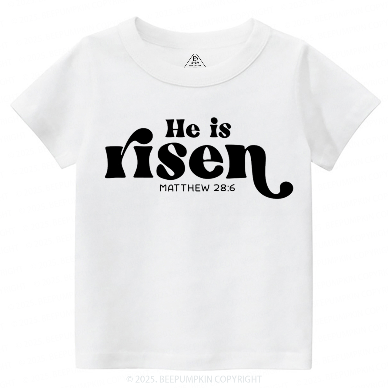 He Is Risen Toddler&Kid's Tees Beepumpkin
