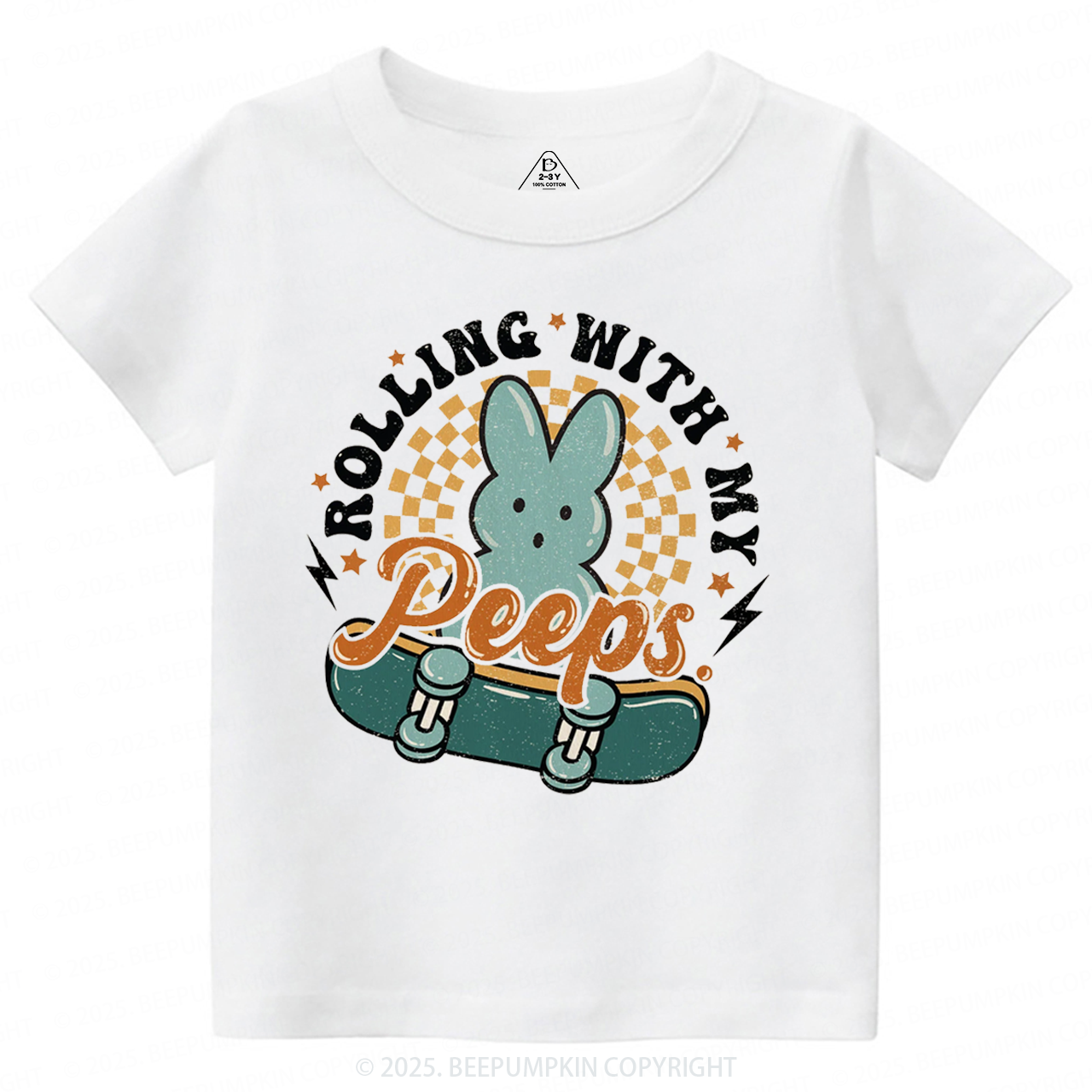 Rolling With My Peeps Toddler&Kid's Tees Beepumpkin