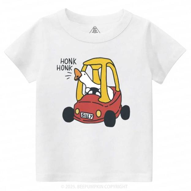 Silly Goose Red Car Toddler&Kid's Tees Beepumpkin