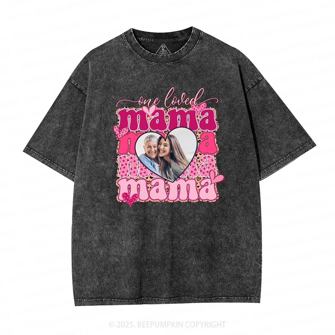 Personalized Photo Mother's Day Washed T-Shirts