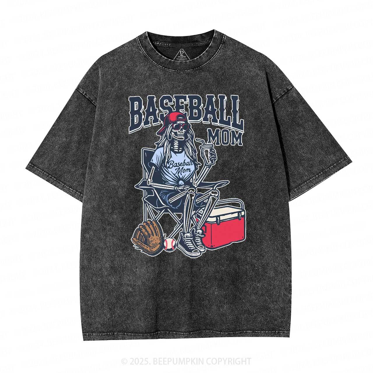 Baseball Mom Washed T-Shirts