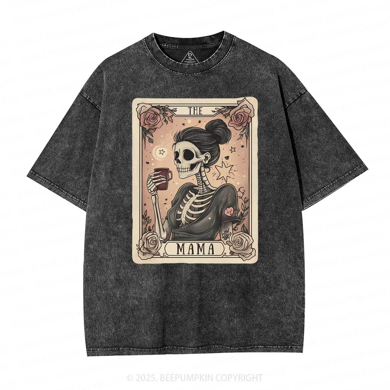 The Mom Tarot Card Washed T-Shirts