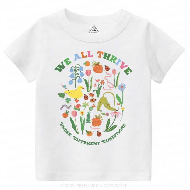 We All Thrive Toddler&Kid's Tees Beepumpkin