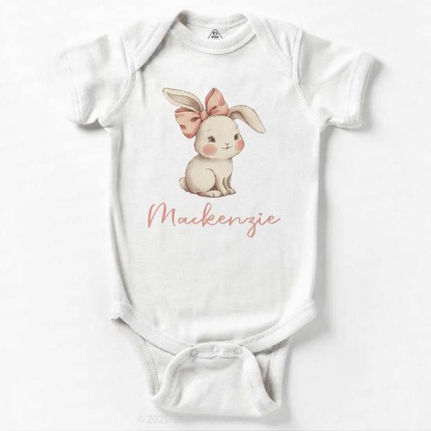 Personalized Name Easter Bunny Bodysuit Beepumpkin
