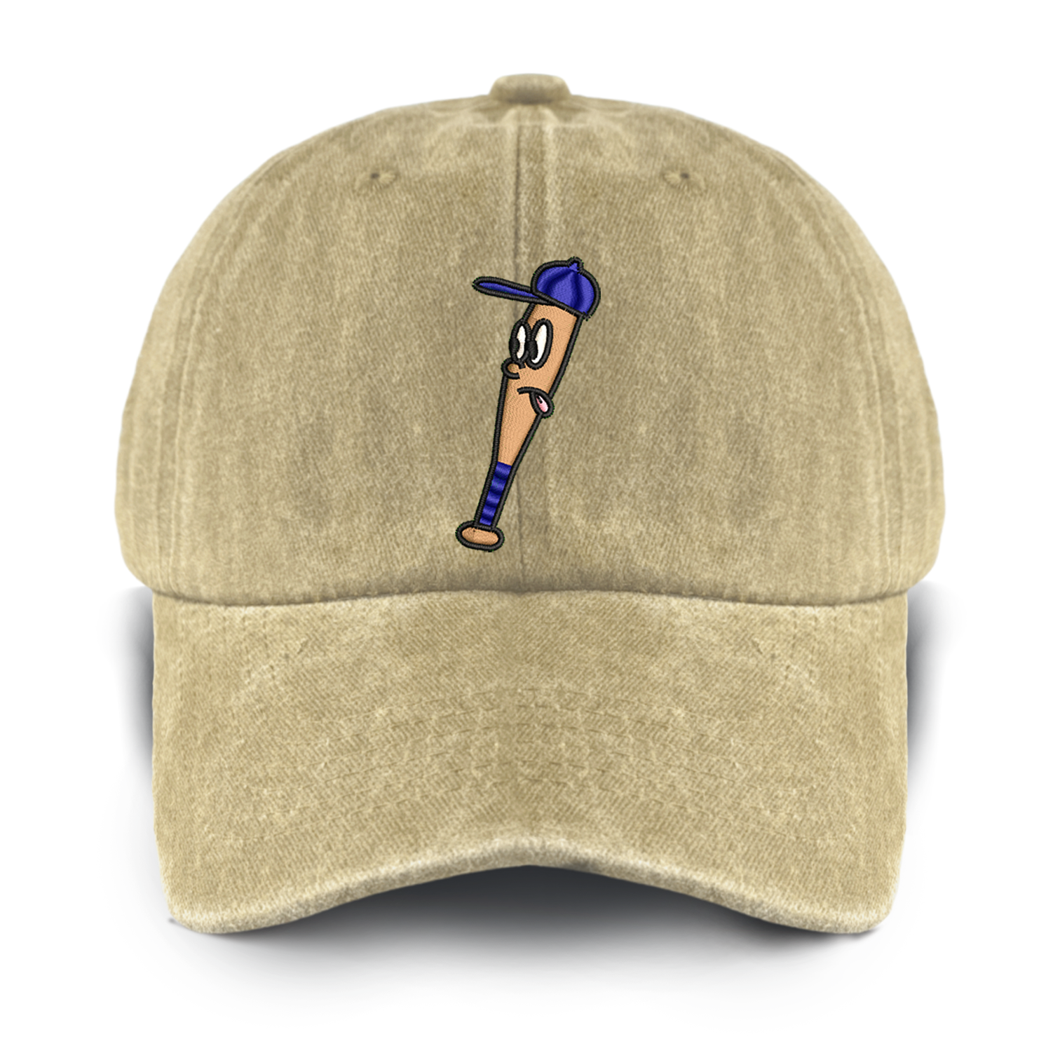 Baseball Bat Washed Baseball Cap For Kids
