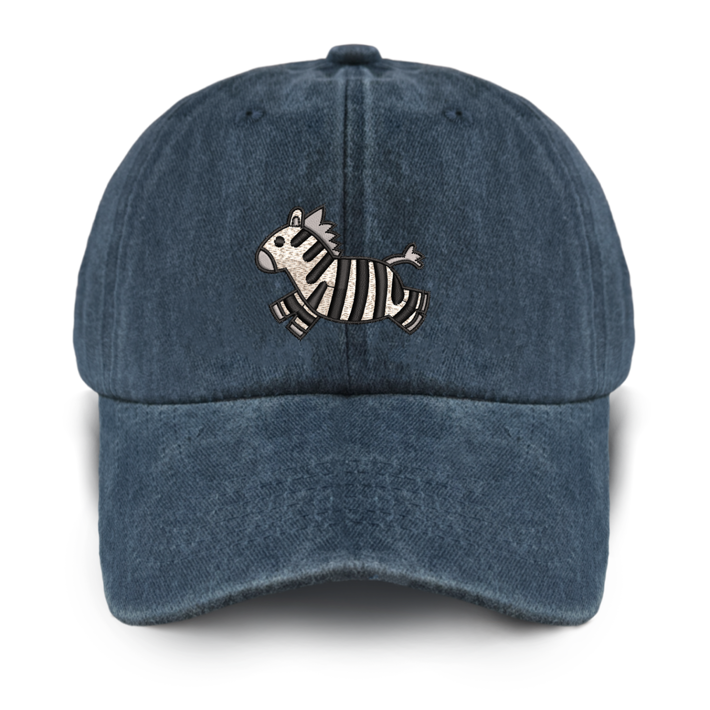 Running Zebra Washed Baseball Cap For Kids