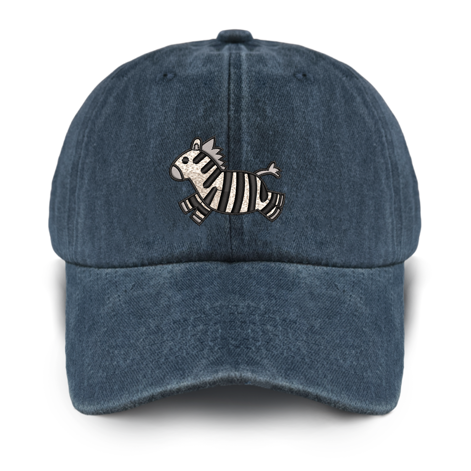Running Zebra Washed Baseball Cap For Kids