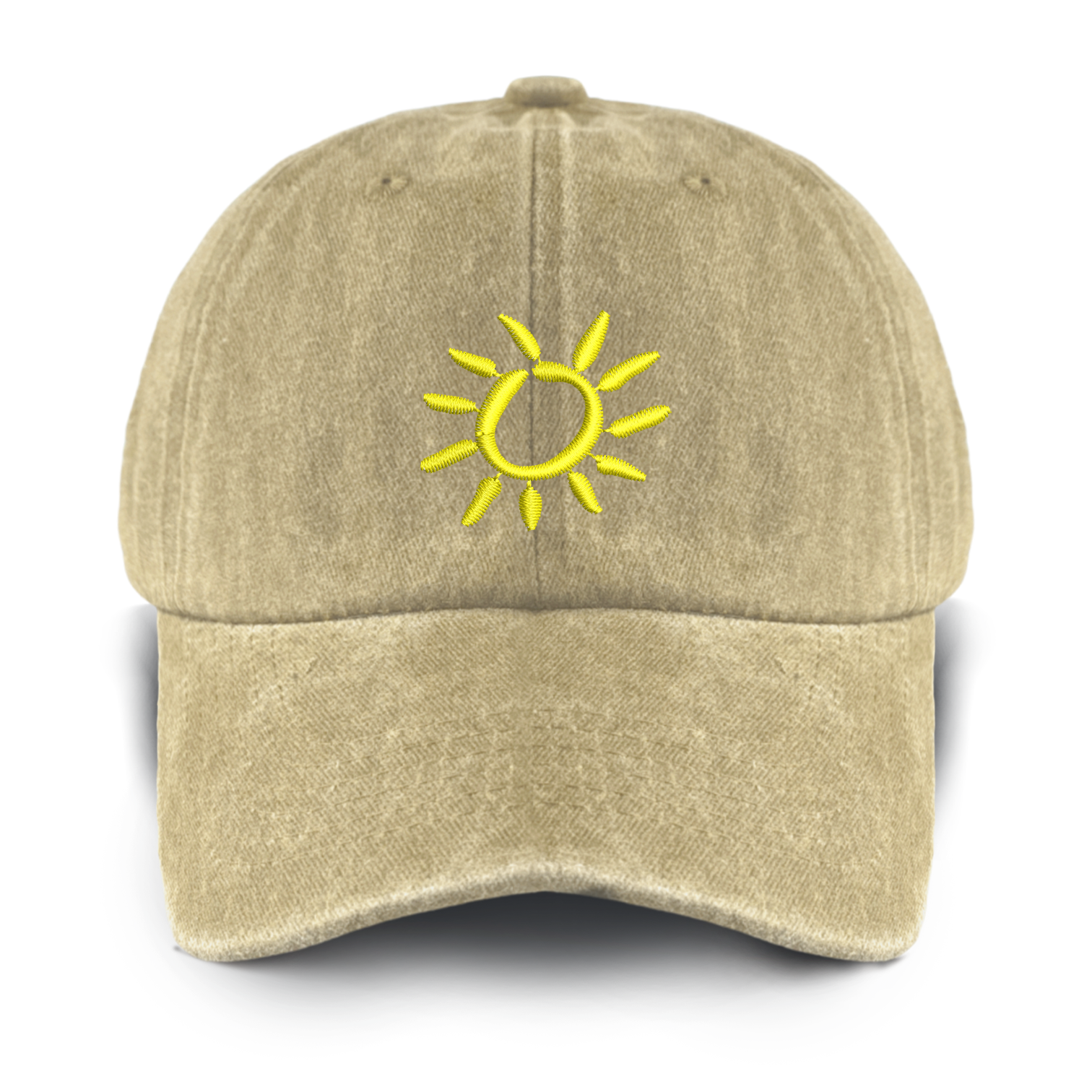 Little Sun Washed Baseball Cap For Kids
