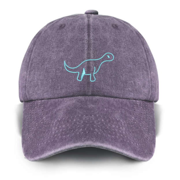 Personalized 17 Types Of Dinosaurs Washed Baseball Cap For Kids