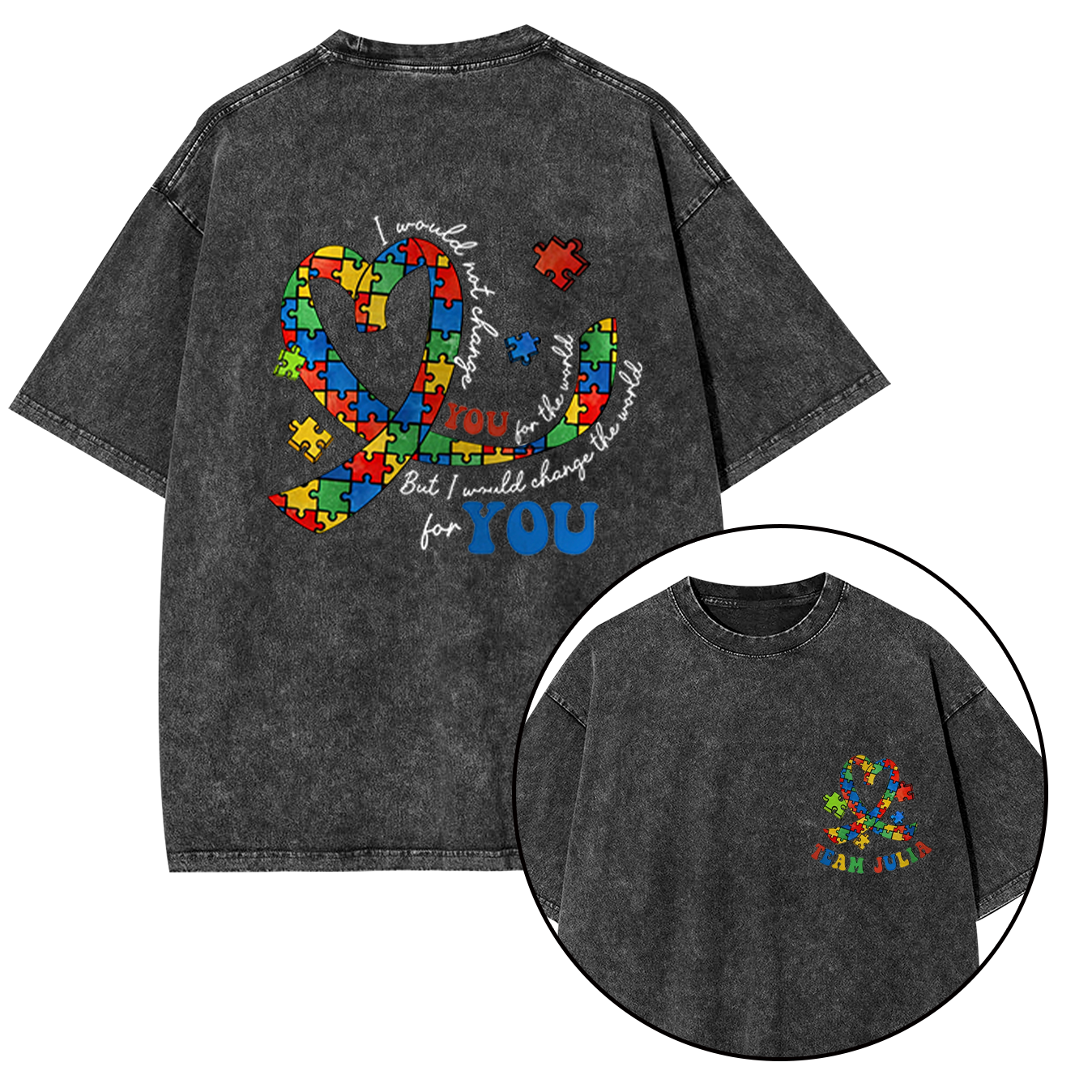 Autism Awareness Washed T-Shirts