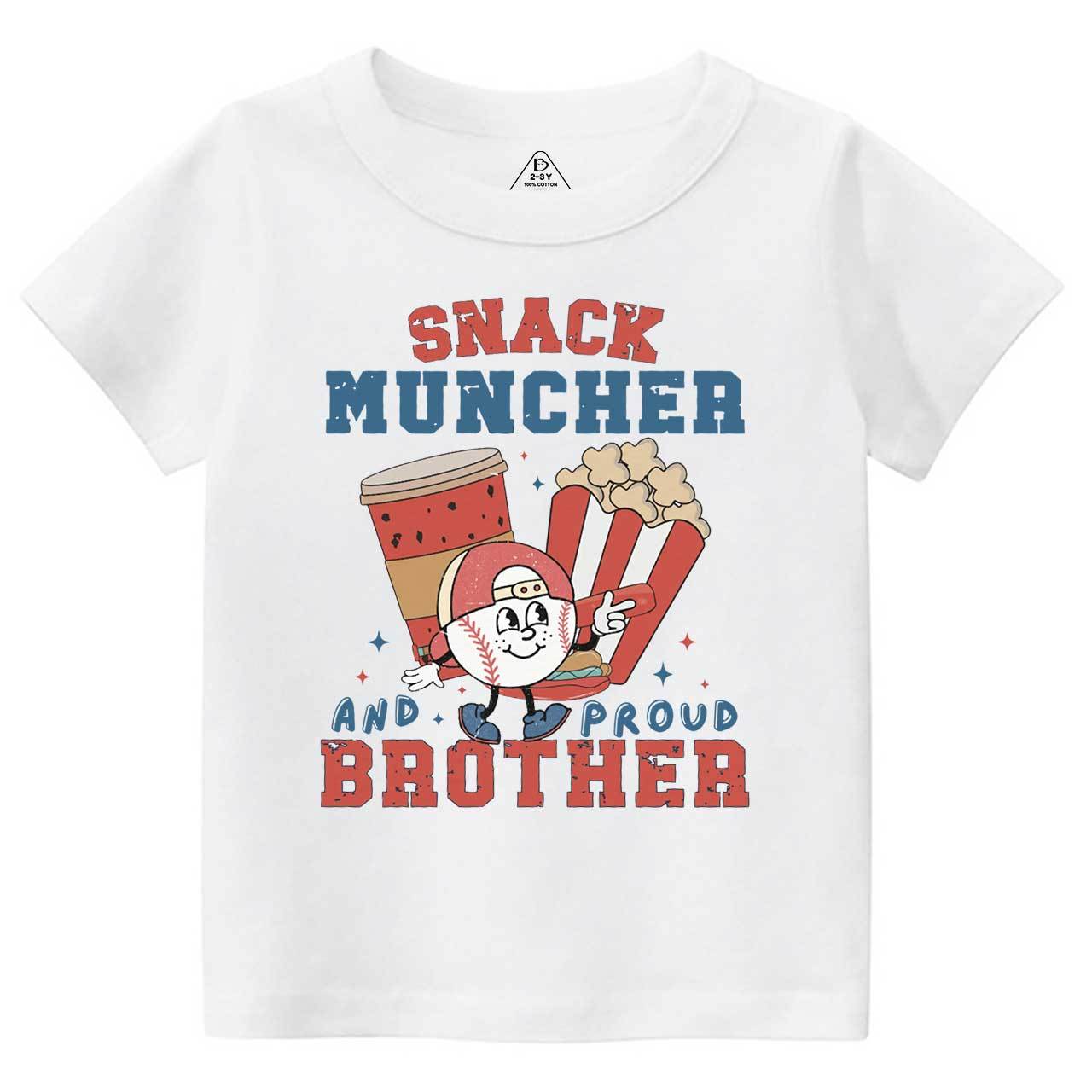 Personalized Snack Muncher Baseball Toddler&Kid's Tees Beepumpkin